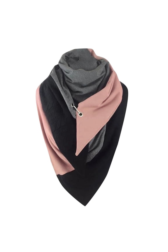 Scarf for Women Casual Printing Scarf Fashion Retro Multi-Purpose Shawl Button Scarf Shawl Scarf