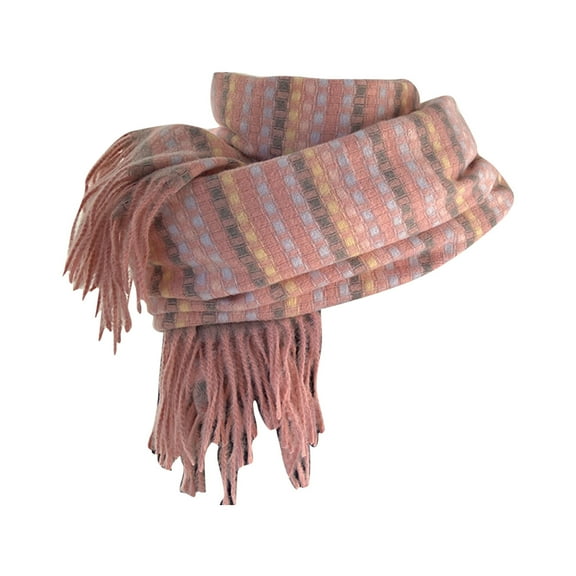 Prolriy Scarf for Women Fall Winter Scarf Classic Scarf Warm Soft Large Blanket Wrap Shawl Scarves Shawl Scarf Pink1
