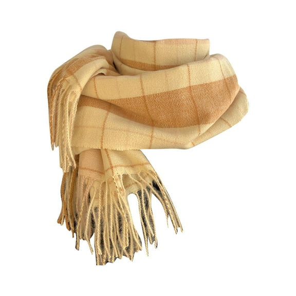 Prolriy Scarf for Women Fall Winter Scarf Classic Scarf Warm Soft Large Blanket Wrap Shawl Scarves Womens Scarf Yellow