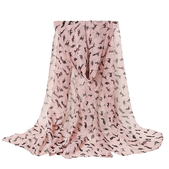 Prolriy Scarf for Women Fashion Women Long Soft Wrap Scarf Shawl Chiffon Flower Print Scarf Scarves Shawl Scarf