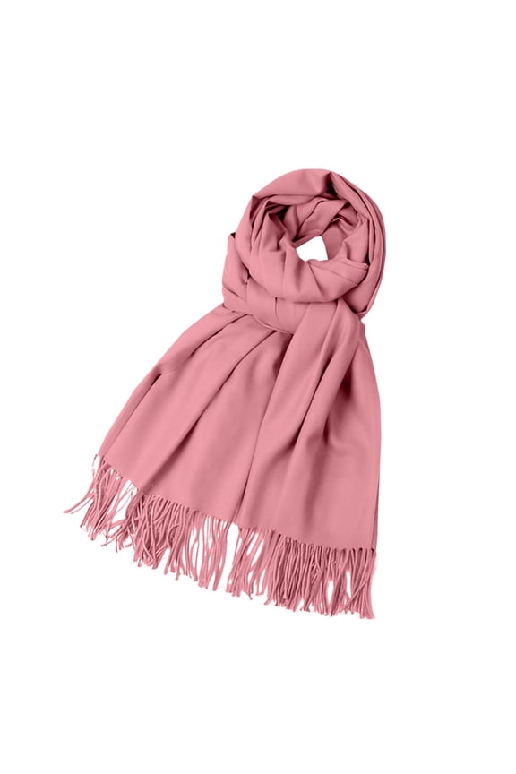 Scarf for Women Fleece Solid Color Imitation Scarf Versatile Fleece Scarf Warm Shawl Scarves Bronze A