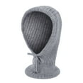 thumbnail image 1 of Prolriy Scarf for Women Knitted Hooded Scarf Winter Knit Cap Warm Beanie Hat for Women Shawl Scarf Grey, 1 of 5