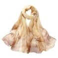 thumbnail image 1 of Prolriy Scarf for Women Scarfs for Women Lightweight Print Floral Pattern Scarf Shawl Fashion Scarves Shawls and Wraps for Spring Shawl Scarf Beige, 1 of 3