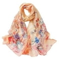 thumbnail image 1 of Prolriy Scarf for Women Scarfs for Women Lightweight Print Floral Pattern Scarf Shawl Fashion Scarves Shawls and Wraps for Spring Shawl Scarf Orange, 1 of 4