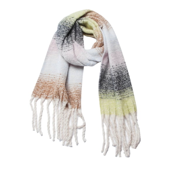 Prolriy Scarf for Women Winter Large Scarf Women's Long Striped Blanket Chunky Oversized Winter Fall Warm Scarf Big Scarves Wrap Shawl Womens Scarf H