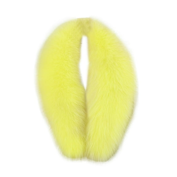Prolriy Scarf for Women, Women's Faux Plush Collar Scarf Wrap Cold Winter Warmer Women's Neck Warmer Scarf Wrap Womens Scarf Yellow One Size