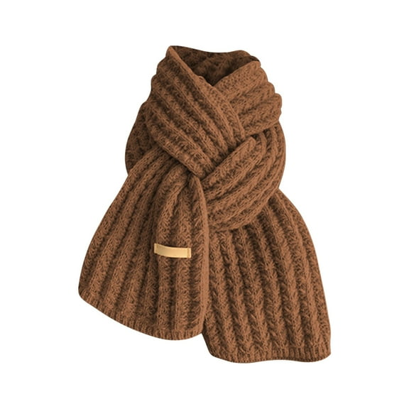 Prolriy Scarf for Women, Women's Super Soft Outdoor Fashion Casual Versatile Atmosphere Warm Winter Scarf Womens Scarf Brown