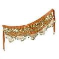 thumbnail image 1 of Prolriy Sequin Fringe Wrap Skirts for Women, Women's Carnival Sequin Tassel Waist Chain Hip Scarf Performance Belt Waist Cover Belts for Women Orange, 1 of 3
