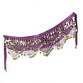 thumbnail image 1 of Prolriy Sequin Fringe Wrap Skirts for Women, Women's Carnival Sequin Tassel Waist Chain Hip Scarf Performance Belt Waist Cover Belts for Women Purple, 1 of 3
