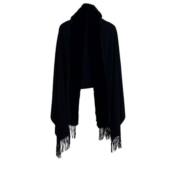 Prolriy Shawl Wraps for Women Solid Color Imitation Single Color Hanging Hair Fashion Scarf Versatile and Warm Scarf for Women Scarf for Women Black