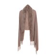 thumbnail image 1 of Prolriy Shawl Wraps for Women Solid Color Imitation Single Color Hanging Hair Fashion Scarf Versatile and Warm Scarf for Women Scarf for Women Khaki, 1 of 6
