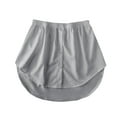thumbnail image 1 of Prolriy Shirt Extender for Women Layering 2024 Fashion Women Versatile Shirt Sweater Skirt Overlay Bottom Half and Plaid Womens Skirts for Women Grey1 S, 1 of 3