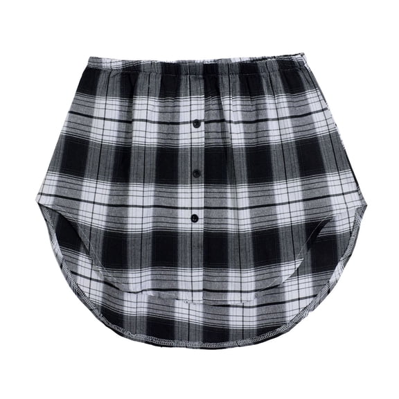 Prolriy Shirt Extender for Women Lower Shirt Womens Extensions Top All Bottom Layering Waist with Elastic Shirt Extension Layering Top Bottom Skirts for Women Dark Gray XL