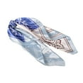 thumbnail image 1 of Prolriy Silk Bandanas for Women, Womens Spring Summer Prints Satin Cashew Flower Prints Square Scarf Hair Scarf Blue, 1 of 4