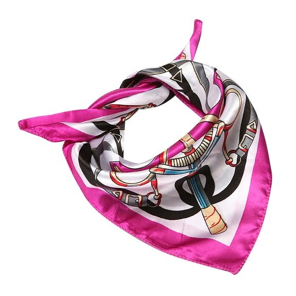 Prolriy Silk Scarf Protective Multi-Purpose Wrap Women Coverage Scarf Gift Headband Bandana Sets Scarf Satin Scarf for Women A