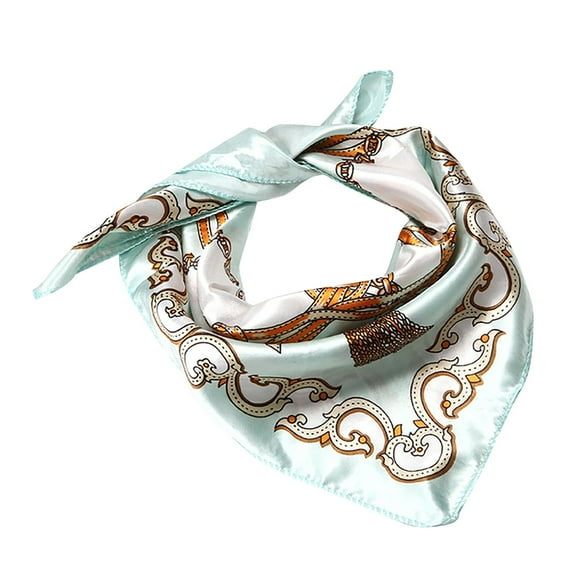 Prolriy Silk Scarf Protective Multi-Purpose Wrap Women Coverage Scarf Gift Headband Bandana Sets Scarf Satin Scarf for Women D