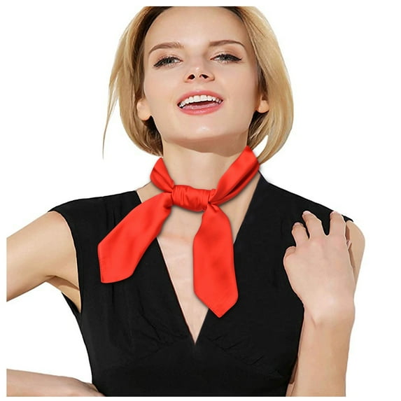 Prolriy Silk Scarf Small Scarf Wind 70X70cm Small Scarf Silk Retro Simpled Small Decoration Women Scarf Headscarf Satin Scarf for Women Red
