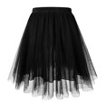 thumbnail image 1 of Prolriy Skirts for Women, Womens Pleated Knee Length Skirt Adult Tutu Dancing Skirt Women's Skirts Black XXXL, 1 of 2