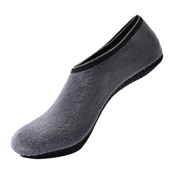Prolriy Slipper Socks for Women Autumn and Winter Padded and Thickened Floor Socks Ladies Solid Colour Non Flannel Adult Children Non Carpet Socks Sets Womens Socks Grey XL