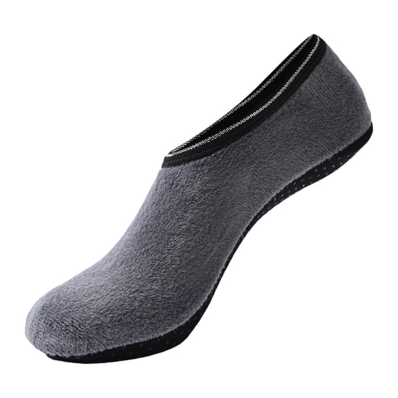 Prolriy Slipper Socks for Women Autumn and Winter Padded and Thickened Floor Socks Ladies Solid Colour Non Flannel Adult Children Non Carpet Socks Sets Womens Socks Grey XXL