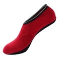thumbnail image 1 of Prolriy Slipper Socks for Women Autumn and Winter Padded and Thickened Floor Socks Ladies Solid Colour Non Flannel Adult Children Non Carpet Socks Sets Womens Socks Wine XXL, 1 of 3