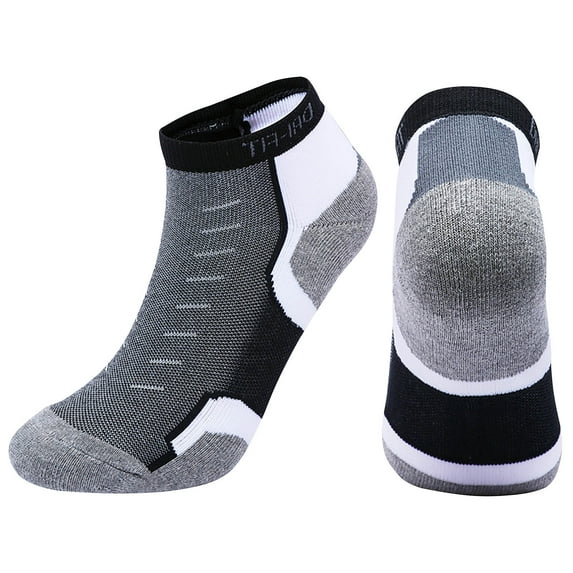 Prolriy Socks for Women, Men Women Middle Canister Movement Towel Cotton Breathable Badminton Walking Womens Socks Black L