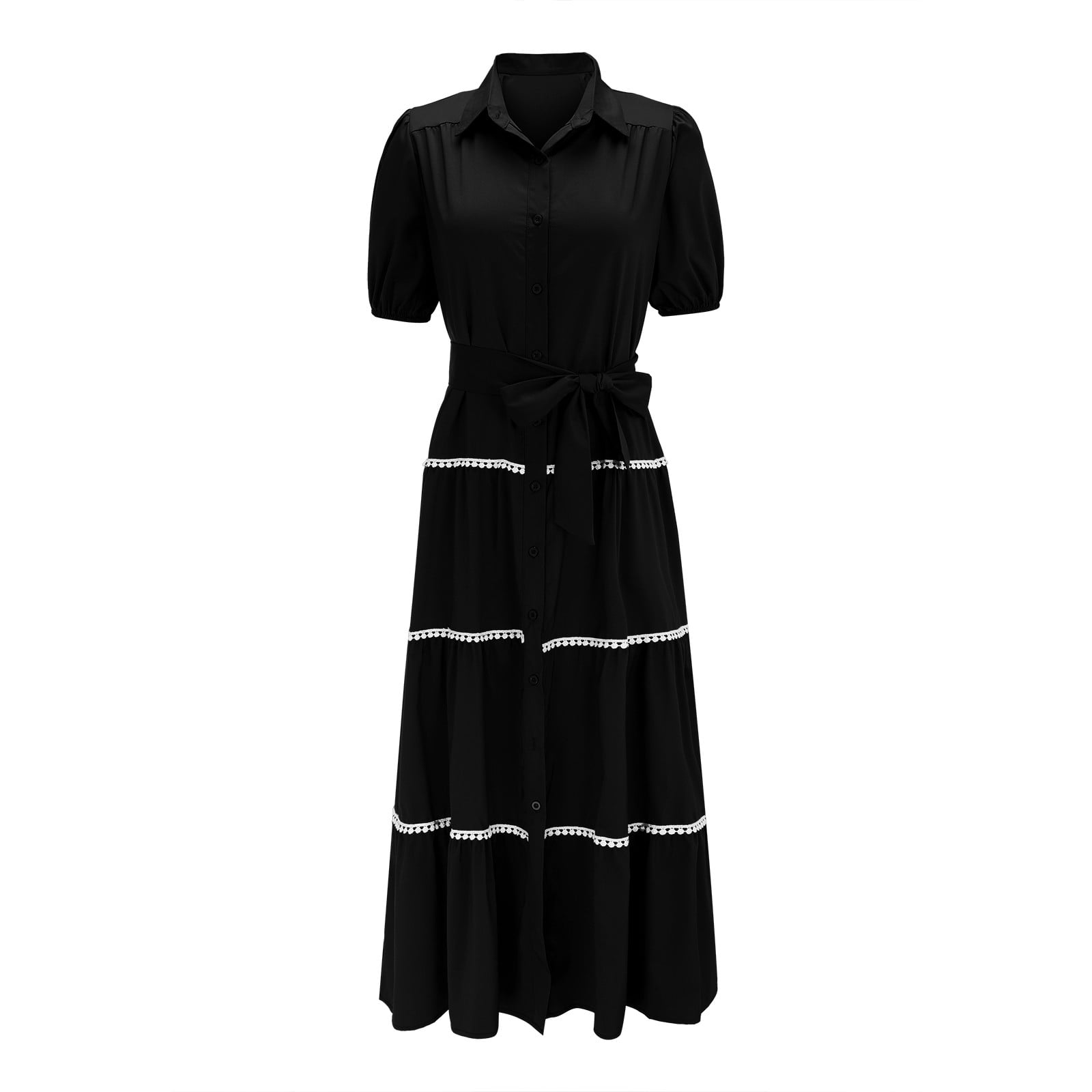 Prolriy Spring Summer Dresses for Women 2024 Women's Summer Button Down ...