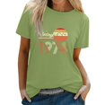 thumbnail image 1 of Prolriy Summer Tops for Women 2024 Vintage 1974 T Shirt Women's 50Th Birthday Gifts 50 Years T Shirt Women Round Neck Short Sleeve Retro Graphic Print Tee Shirts Womens Tops Army Green L, 1 of 5