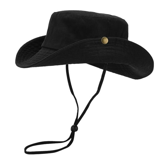 Prolriy Sun Hats for Women, Womens Outdoor Sun Hat Solid Color Cool Casual Elegant Sun Hat Hats for Men Black