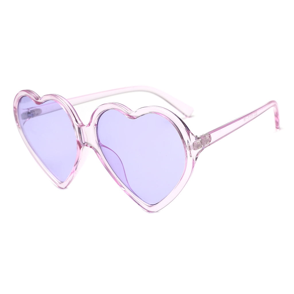 Prolriy Sunglasses Womens Women Fashion Unisex Heart-Shaped Shades