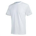 thumbnail image 1 of Prolriy Surfing Shirts for Men Summer Men's Fashion Trend Solid Short Sleeve Surfing Set Swimming Sun Clothing Rash Guard for Men Mens Shirts White L, 1 of 2