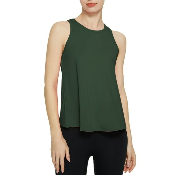Prolriy Tank Tops for Women 2025 Summer Swallowtail Back Sleeveless Fitness Sports Vest Women's Outerwear Loose Top Yoga Wear Cover up Summer Womens Tops Summer Tops for Women Trendy L