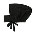 thumbnail image 1 of Prolriy Turbans for Women Casual Solid Head Hat Cap Hair Cover Wrap Headwear Muslim Turban Cap Head Wraps Hats for Women Black, 1 of 4