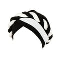 thumbnail image 1 of Prolriy Turbans for Women, Women Braid Turban Hats Cap Hair Bonnet Head Scarf Wrap Cover Head Wraps Hats for Women Black One Size, 1 of 2