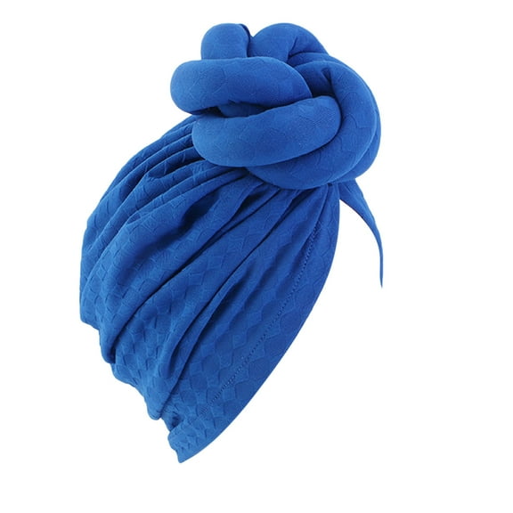 Prolriy Turbans for Women, Women Head Scarf Hat Cap Hair Scarf Turban Head Wrap Turban Hats Headwear Head Wraps Hats for Women Blue One Size