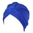 thumbnail image 1 of Prolriy Turbans for Women, Womens Casual Head Hat Cap Headwear Muslim Turban Cap Headwrap Turban Cap Head Wraps Hats for Women Blue One Size, 1 of 4