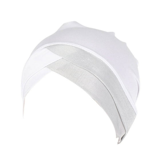 Prolriy Turbans for Women, Womens Casual Head Hat Cap Headwear Muslim Turban Cap Headwrap Turban Cap Head Wraps Hats for Women White