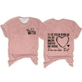 thumbnail image 1 of Prolriy Valentines Day Shirts Women You Are Enough Dear Person Behind Me Print Crew Neck T Shirt Clothing Short Sleeve T Shirt, Shirts for Women Valentines Day Gifts Womens Tops Hot Pink S, 1 of 9