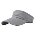 thumbnail image 1 of Prolriy Visor Hats for Women Adult Casual Fashion Solid Outdoor Sunshade Breathable Visors Hat, Hats for Men Grey, 1 of 4