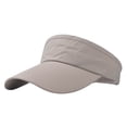thumbnail image 1 of Prolriy Visor Hats for Women Adult Casual Fashion Solid Outdoor Sunshade Breathable Visors Hat, Hats for Men Khaki, 1 of 4
