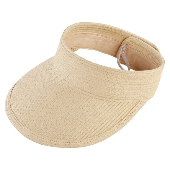 Prolriy Visor Hats for Women, Women's Sun Hat Summer Outing Riding Visor Hat Foldable Cap Korean Version of The Sun Hats for Women Beige