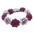 thumbnail image 1 of Prolriy Wedding Hair Accessories Crown Bridal Wreath Flower Garland Hair Women Flower Headband Bridal Supplies Hair Accessories for Women Purple One Size, 1 of 2