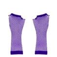 thumbnail image 1 of Prolriy Winter Gloves Clothing Fingerless Wrist Women Girls Mesh Gloves Elastic Nylon for Gloves Winter Gloves Purple, 1 of 3
