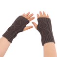 thumbnail image 1 of Prolriy Winter Gloves Women Fashion Knitted Plush Windproof Warm Thickened Fingered Plus Gloves Winter Gloves Dark Gray, 1 of 2