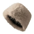 thumbnail image 1 of Prolriy Winter Hats for Women Fuzzy Bucket Hat Warm Winter Hat Furry Plush Faux Hats Fishing Hat Bucket Hats for Women 2024 Womens Hats Khaki, 1 of 9