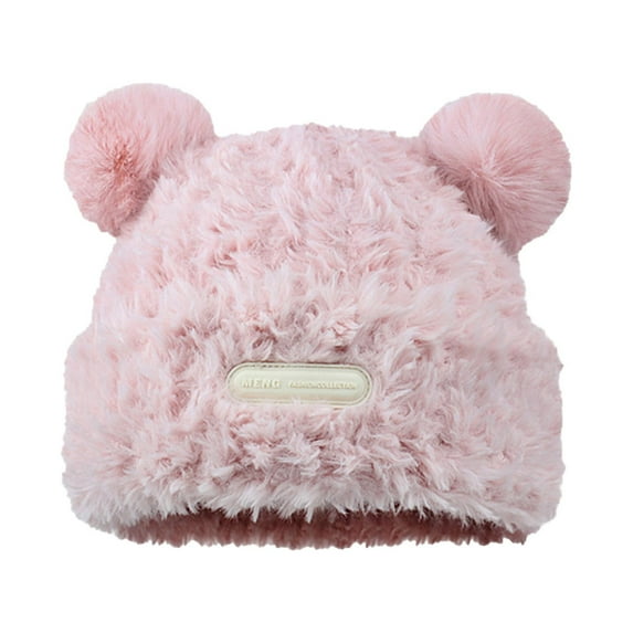 Prolriy Winter Hats for Women Winter Hats for Men Women Fleece Lined Soft Warm Knit Hat Ski Stocking Cuffed Cap Womens Hats Pink