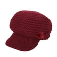 thumbnail image 1 of Prolriy Winter Hats for Women Winter Warm Knitted Plain Dyed Colorful Hat Letter Charm Custom Knit Hat for Women Crochet Hat Watermelon Red, 1 of 9