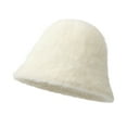 thumbnail image 1 of Prolriy Winter Hats for Women, Women's Thickened Cold Plush Basin Hat with Warm Gradient Color Fisherman Hat Womens Hats Bucket Hat Beige, 1 of 3