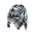 thumbnail image 1 of Prolriy Winter Scarf for Women Europe and The United States Shawl New Neck Autumn and Winter Large Checkered Triangle Scarf Womens Scarf Dark Gray, 1 of 2
