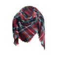 thumbnail image 1 of Prolriy Winter Scarf for Women Europe and The United States Shawl New Neck Autumn and Winter Large Checkered Triangle Scarf Womens Scarf Green2, 1 of 2